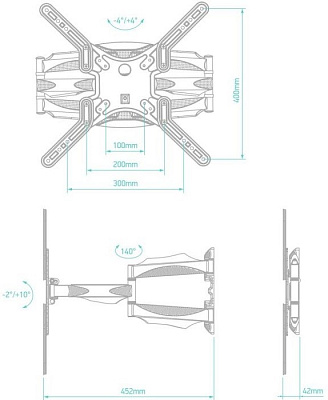 Кронштейн для ТВ ONKRON M5 (M5)