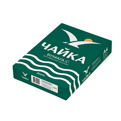 Бумага A4 ('C" Класс) ЧАЙКА (500л) (5 п/кор.) (180128192)