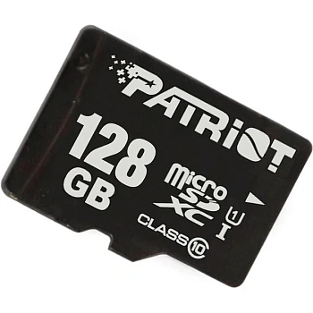 Карта памяти microSDXC 128GB, Patriot LX Series, SDXC Class 10 (PSF128GMDC10)