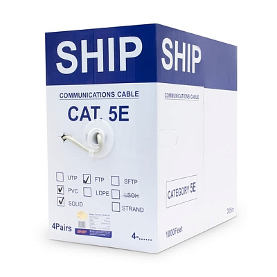 Кабель сетевой SHIP D145-P Cat.5e FTP 30В PVC (D145-P)