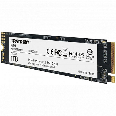 Твердотельный накопитель SSD Patriot P300 M2 2280 PCIe 1TB  (P300P1TBM28)