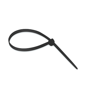 Хомут нейлоновый Deluxe СП 2.5*100 мм (Ч) (100 штук в упаковке) (СП 2.5*100 мм (Ч) black)