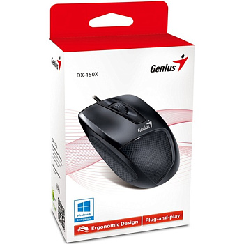 Мышка Genius RS2,DX-150X,USB,BLACK,G5 31010231100 (31010231100)