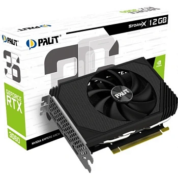 Видеокарта Palit RTX 3060 STORMX LHR 12GB 192bit/G6 (HDMI+3DP)(NE63060019K9-190AF) (NE63060019K9-190AF LHR)