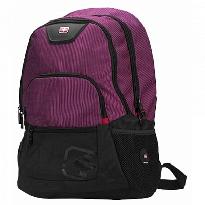 Рюкзак для ноутбука 16" Continent BP-305 PP, Black-Purple, Нейлон/Полиэстер (BP-305 PP)
