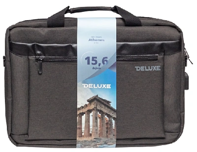 Сумка для ноутбука 15.6" Deluxe Athenes (A7955), Gray, полиэстер (ATHENES (A7955))