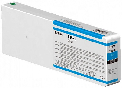 Картридж с голубыми чернилами Epson C13T55K200 UltraChrome HDX/HD 700ml (C13T55K200)
