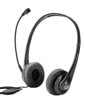 Гарнитура HP G2, 3.5 мм MiniJack, Black (428K7AA)