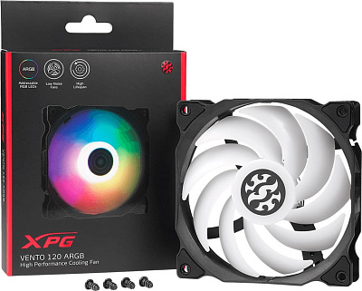 Вентилятор для корпуса Adata XPG Vento 120 ARGB, Black (VENTO120ARGB-BKCWW)