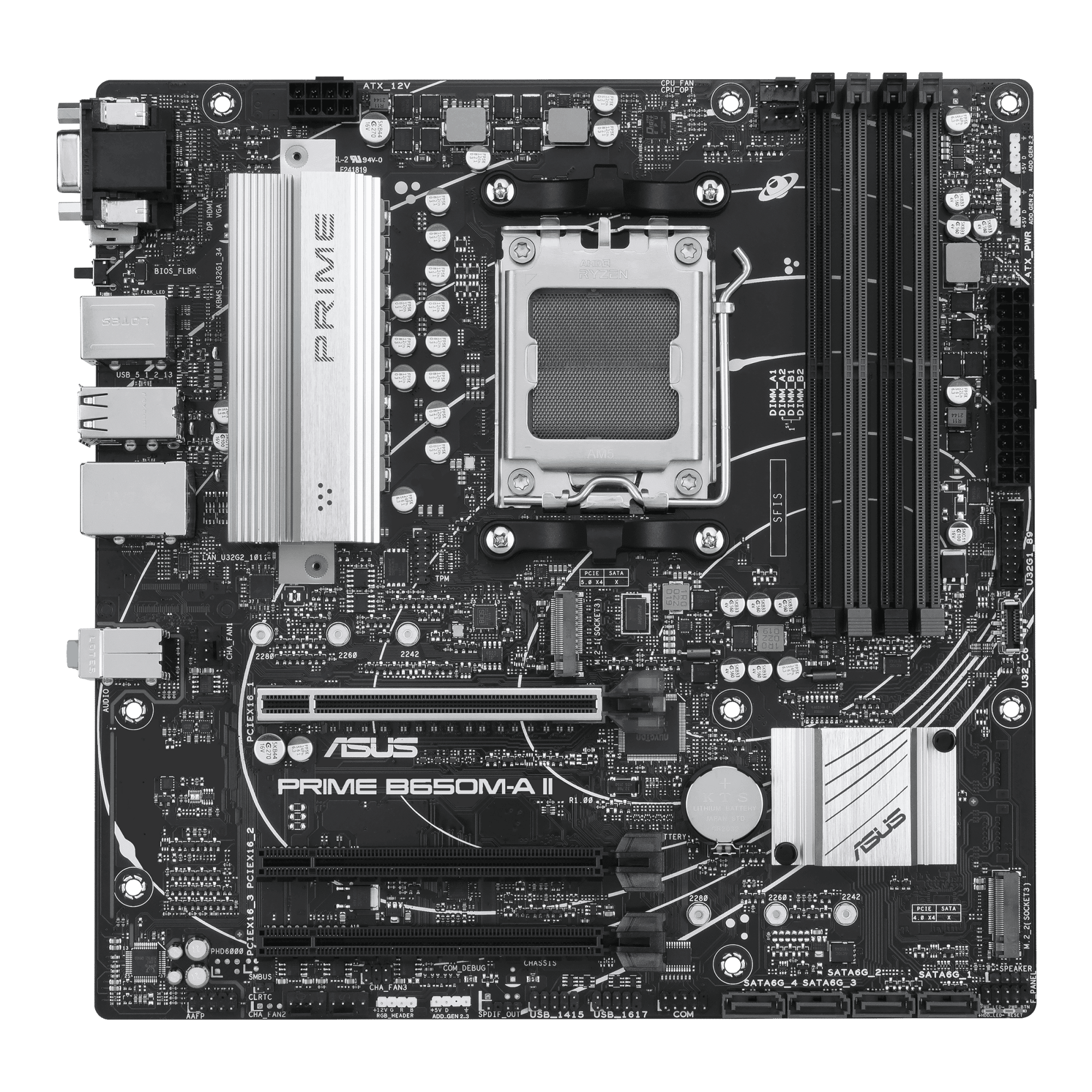  Материнская плата Asus Prime B650M-A II, AM5, mATX (90MB1EH0-M0EAY0)