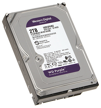 Жесткий диск для видеонаблюдения HDD Western Digital Purple Surveillance 2Tb (WD23PURZ)