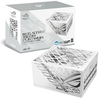 Блок питания ASUS ROG Strix 1000W Platinum 80 ATX 3.1 PLUS (ROG-STRIX-1000P-GAMING-WHITE)
