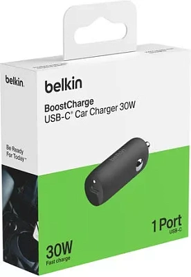 Автомобильное зарядное устройство Belkin BoostCharge USB-C (CCA004BT1MBK-B6)
