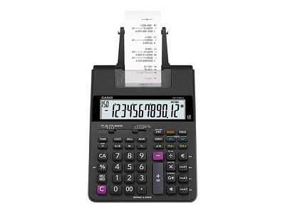 Калькулятор печатающий CASIO HR-150RCE-WB-EC, ЗУ в комплекте (HR-150RCE-WB-EC)
