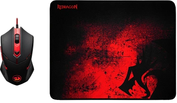 Коврик+мышь Redragon M601BA, black (78226)