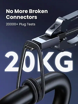 Кабель USB C - USB C, 480Mbps, 5A, QC4.0/PD3.0, 100W, 2m, L512 (45064) - 0014155