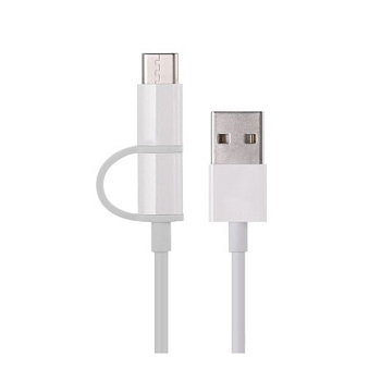 Интерфейсный кабель Xiaomi 100cm MICRO USB and Type-C Белый (SJV4082TY)