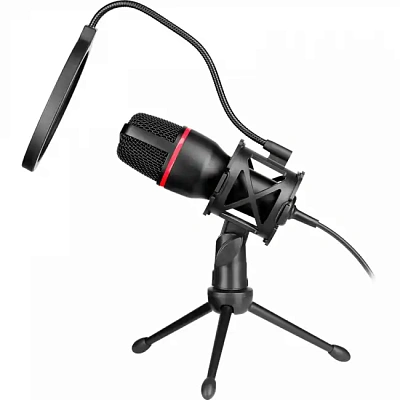 Игровой стрим микрофон Defender Forte GMC 300 USB, провод 1.5 м (64631)