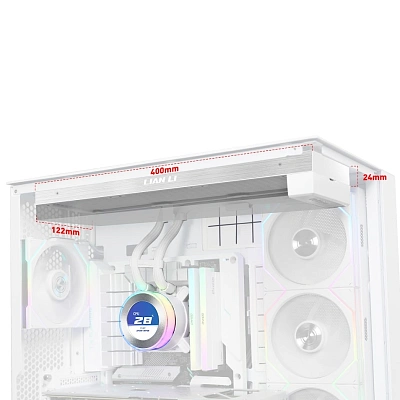 Водяное охлаждение для CPU Lian Li Hydroshift lI LCD-C 360N White (G89.GHS2LCD36W.00)