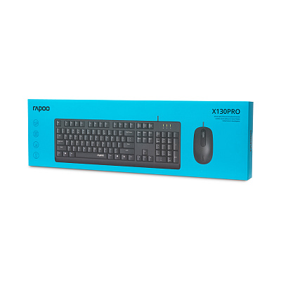 Комплект Клавиатура + Мышь Rapoo X130PRO (X130PRO)