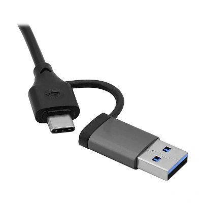USB Хаб 4 port, Gembird UHB-C444, black (UHB-C444)