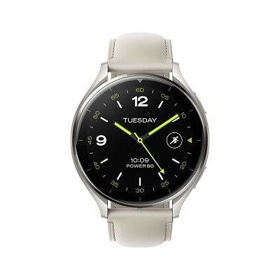 Смарт часы Xiaomi Watch 2 Titan Gray Case With White Leather Strap (M2320W1)