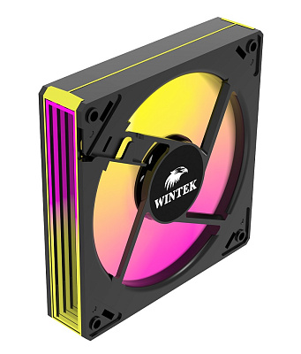 Вентилятор для корпуса Wintek 1250-B-12 ARGB REVERSE, Black (1250-B-12 ARGB-R)