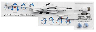 Клавиатура Attack Shark K86, Linear Blue Whale switch, Blue (K86-BLU)