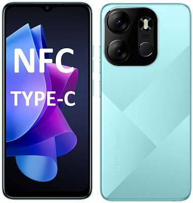 Смартфон Tecno Spark Go 2023, 3/64GB, Uyuni Blue (BF7N UYUNI BLUE 3/64GB)