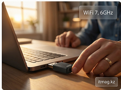 Адаптер ASUS NANO BE6500, WiFi 7,6GHz band,support 4096-QAM (USB-BE92)