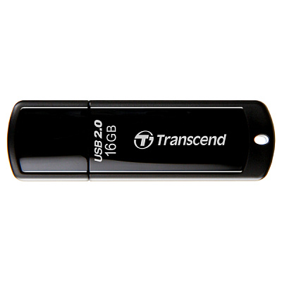 USB Флеш 16GB 2.0 Transcend TS16GJF350 черный (TS16GJF350)