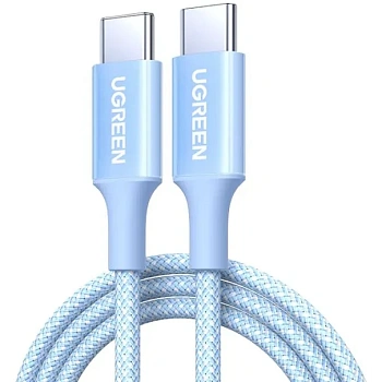 Кабель USB C - USB C, 1m, Голубой, L502 (65253)