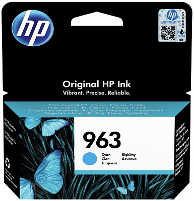 Картридж 963 Cyan Original Ink for OJ 9013/9023/9010/9020, up to 700 pages (3JA23AE)
