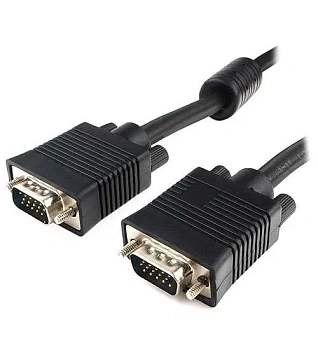 Кабель VGA Premium Cablexpert CC-PPVGA-10M-B, 15M/15M, 10м, черный, двойной экран, феррит.кольца (CC-PPVGA-10M-B)