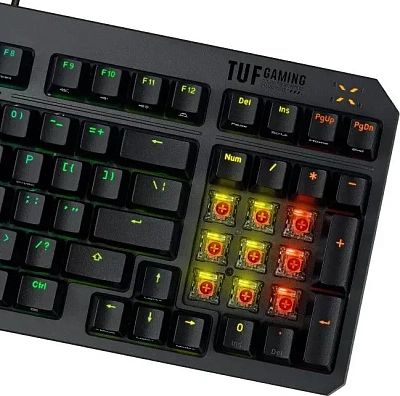 Клавиатура Asus TUF Gaming K3 Gen II, Black (90MP0390-BKRA01)