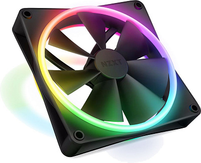 Кулер для компьютерного корпуса NZXT F140 RGB DUO Black (RF-D14SF-B1)