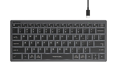 Клавиатура A4Tech Fstyler FX61, Grey, (FX61/GREY/WHITE BACKLIT)