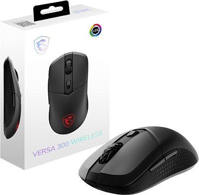Мышь MSI VERSA 300 WIRELESS, Черный (VERSA 300 W)