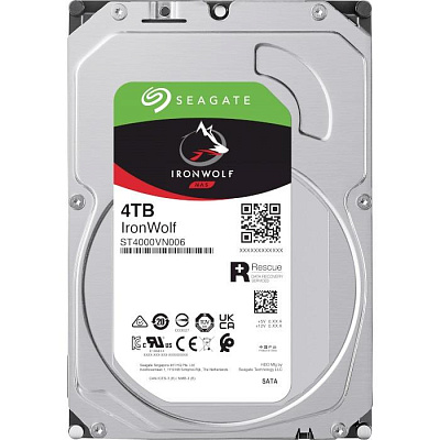 Жесткий диск для NAS систем  4Tb HDD Seagate IronWolf (ST4000VN006)