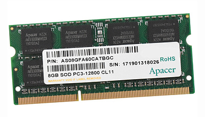 Оперативная память для ноутбука для ноутбука, Apacer,DS.08G2K.KAM (DS.08G2K.KAM)