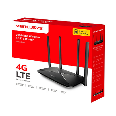 Маршрутизатор беспроводной 4G Mercusys MB115-4G (MB115-4G(EU))