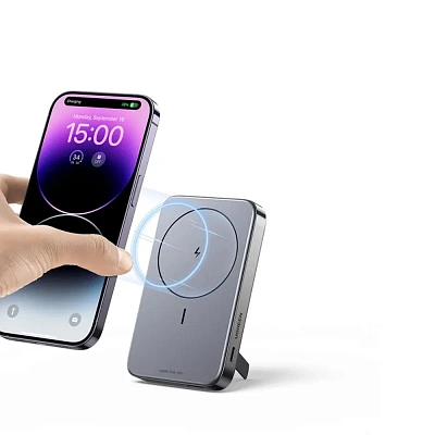 Мобильный аккумулятор UGREEN PB206, 10000mAh серый (15086)