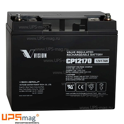 Аккумулятор для ИБП Vision c емкостью 12В 17Ач (CP12170E-X 12V17AH)