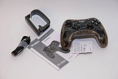 Геймпад Sven GC-5050, беспроводной, D-Pad,USB,BT Black-Transparent (GC-5050)