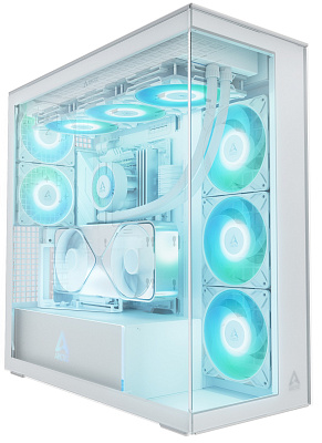 Компьютерный корпус Arctic Xtender VG, White, Clear Glass (ACPCC00017A)