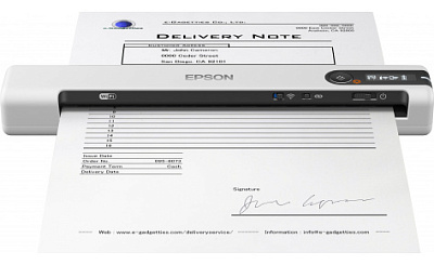  Мобильный сканер WorkForce DS-80W, А4 (B11B253402)