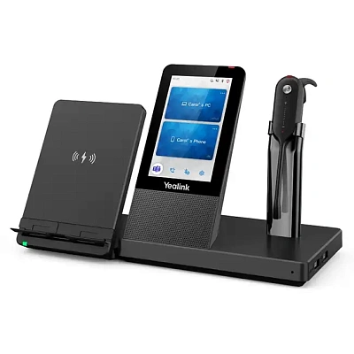 Гарнитура Yealink WH67 UC, Беспроводная, DECT, USB-хаб, Bluetooth (WH67 UC)