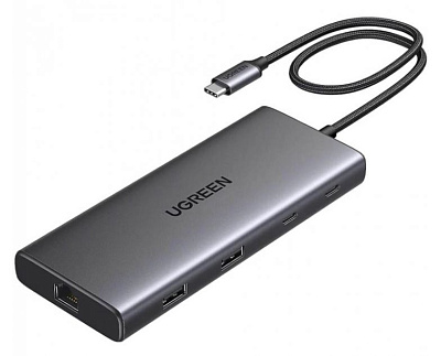 USB Хаб UGREEN USB-С 10-в-1, CM639 (45380)