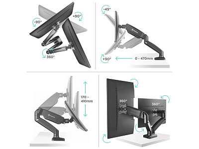 Кронштейн ONKRON G160cn ЧЕРНЫЙ (G160cn/B)