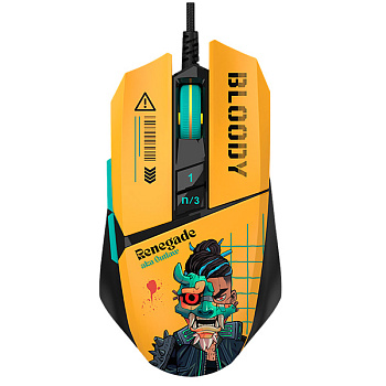 Мышь игровая Bloody W63Max Renegade Yellow Sunset SAVAGE (W63Max Renegade Yellow Sunset)